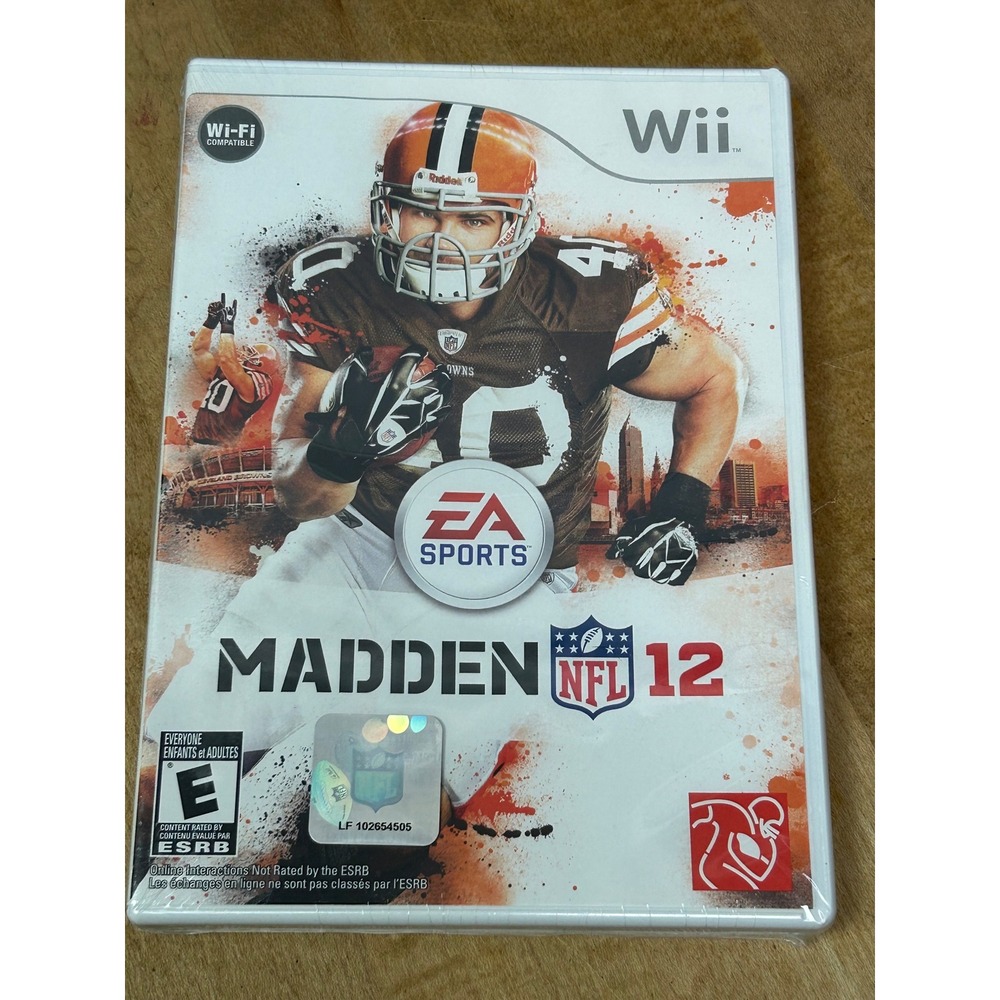 EA Sports Video Game Nintendo Wii Madden NFL 12 Football Peyton Hillis New Seal